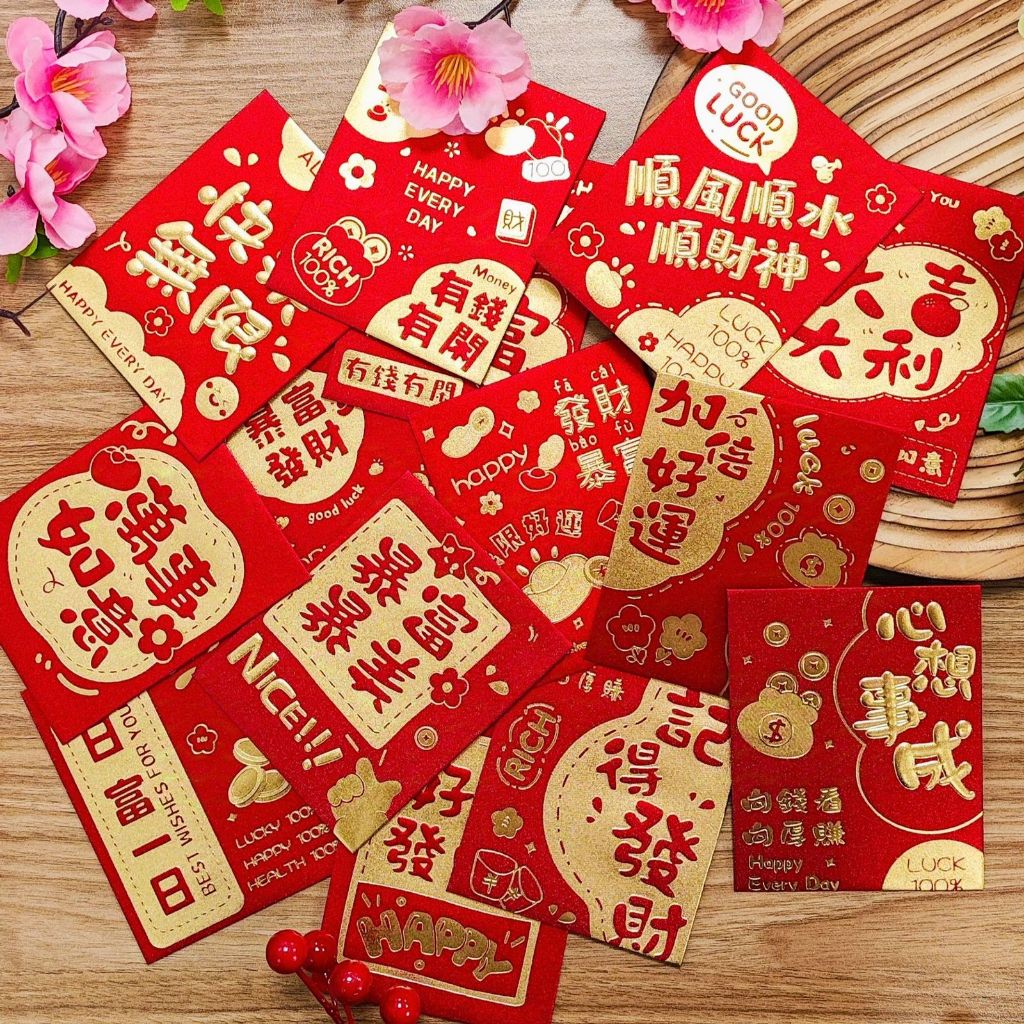 Imlek 2026 - Angpao Imlek isi 36 lembar - amplop Fuk Imlek Shio Kuda 2026 isi banyak 1 Box