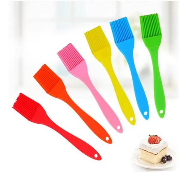 KUAS ROTI SILIKON 17CM KUAS SILIKON GAGANG WARNA KUAS ROTI KUAS MENTEGA KUAS ROTI SILIKON TAHAN PANA