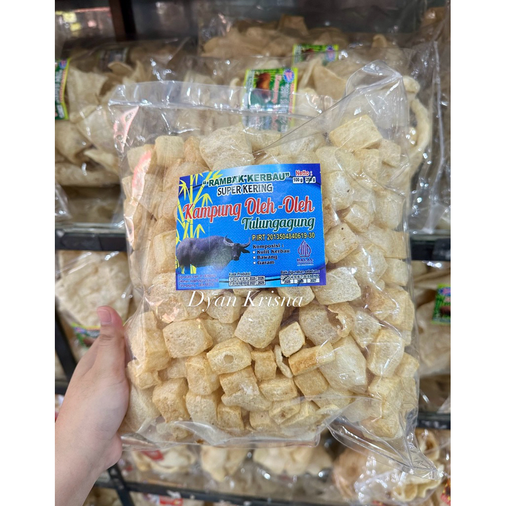 KERUPUK RAMBAK KERBAU KOTAK SUPER KERING 250 GRAM