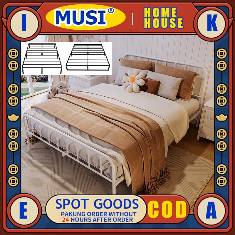 Tempat Tidur Metal Ranjang Kasur Divan Besi 180x200 Minimalis