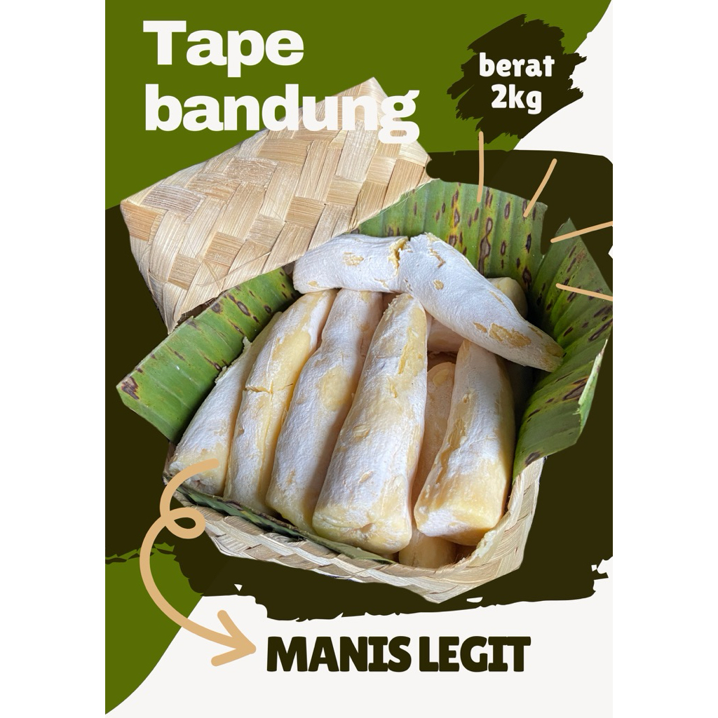 peyeum bandung jamin manis legit berat 2kg udah + besek bambu