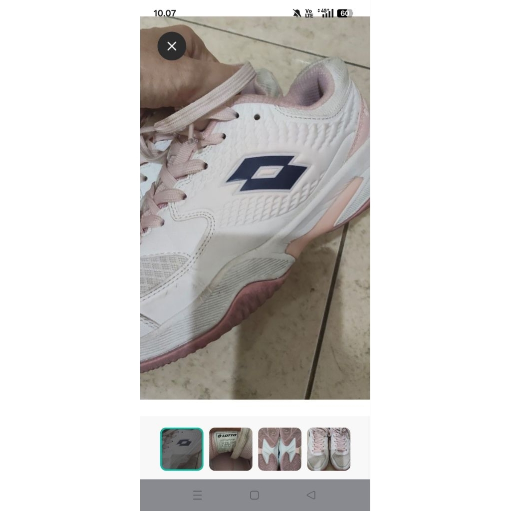 Sepatu Tennis fila bekas
