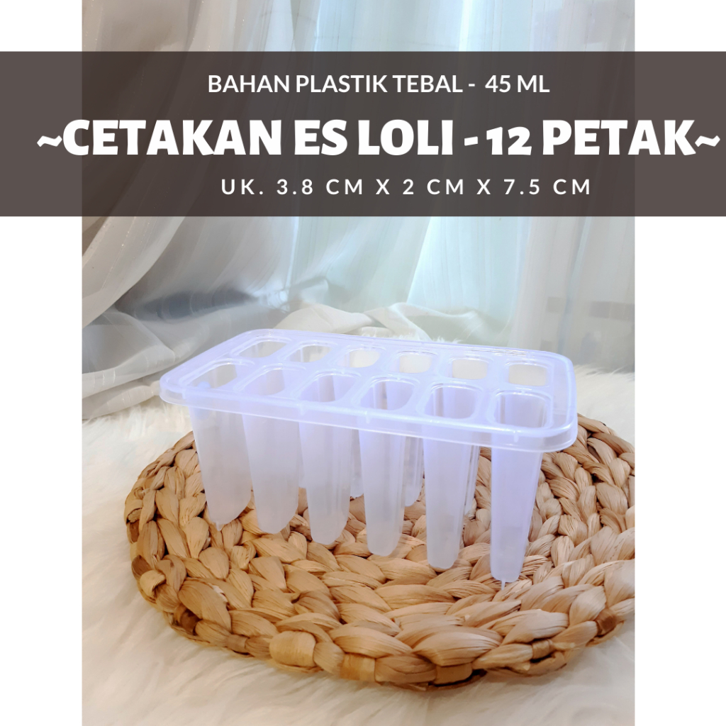Cetakan Es Krim Stik Isi 12 Cetakan Es Krim Stik Lucu Isi 12 Cetakan Es Loly Stick Isi 12