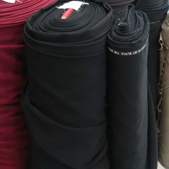 Kain Semi Wool Twill Stretch Paula Massari – Eceran Meteran – Bahan Tebal Premium untuk Celana, Rok,