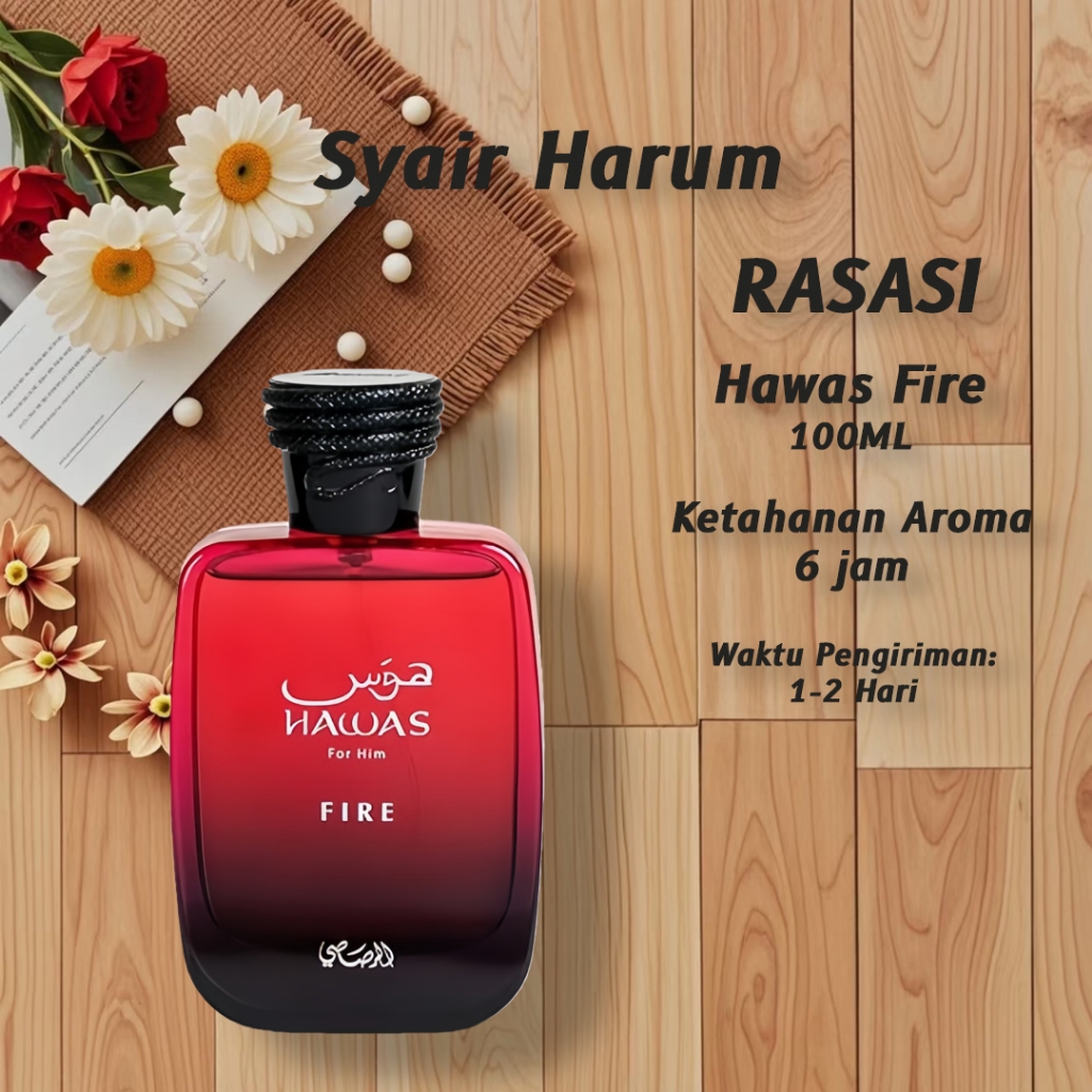 Rasasi Hawas Fire Edp 100ml/ Rasasi Hawas Ice/ Rasasi Hawas For Him/ Rasasi Daarej/ Rasasi Hawas/ Pa