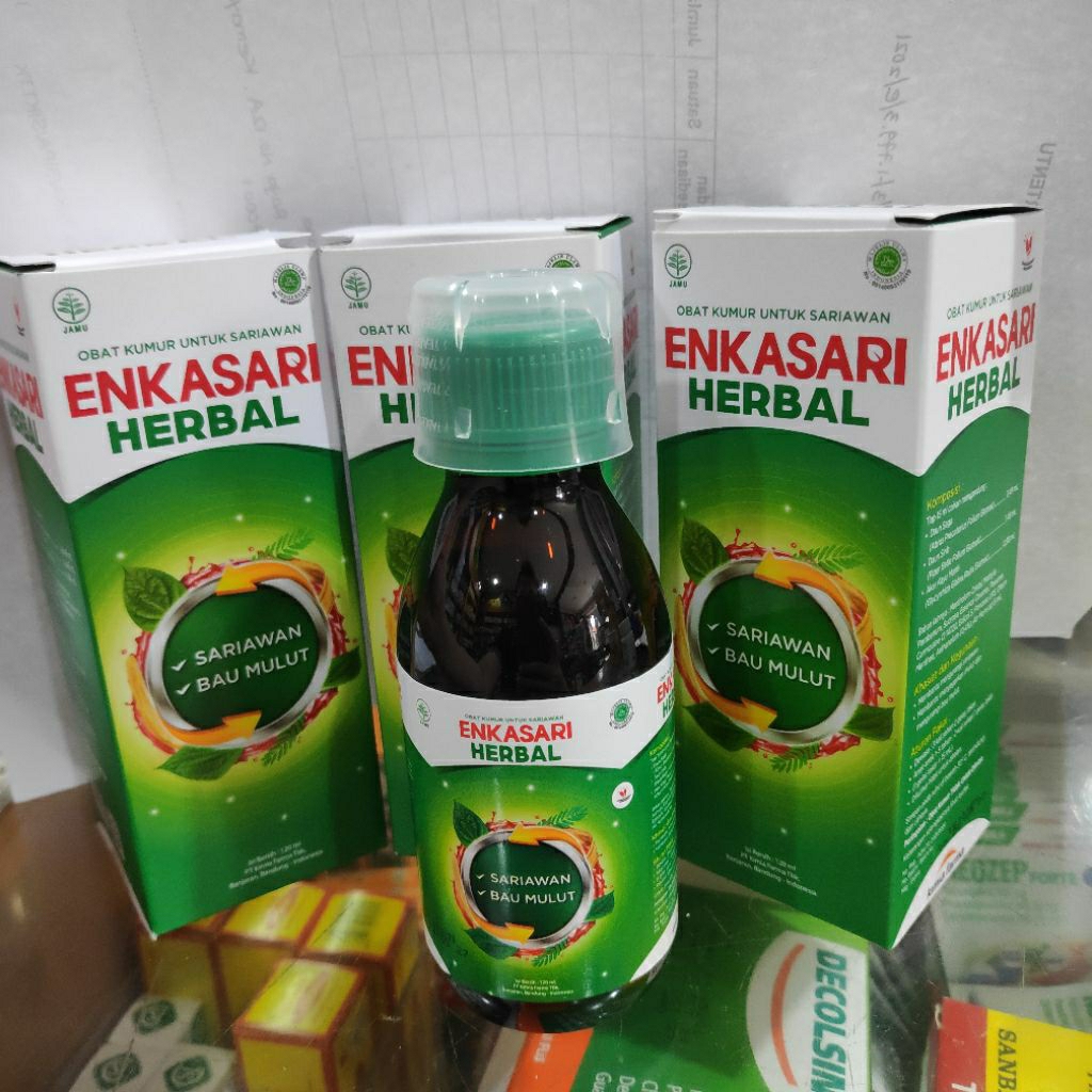 enkasari herbal obat kumur sariawan