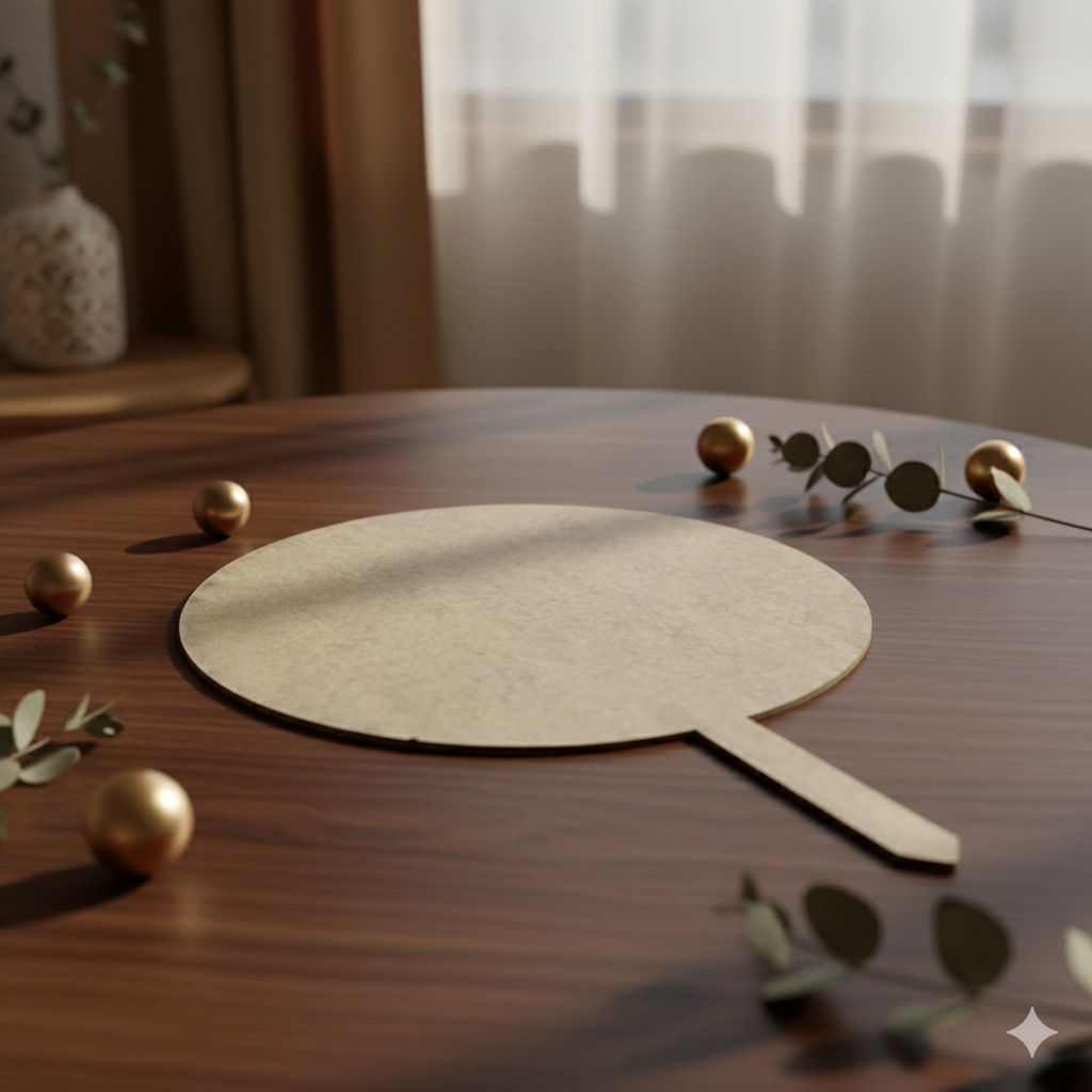 Topper Akrilik Bulat | Topper Kue Akrilik Diameter 15 cm 20 cm 25 cm Akrilik Putih Bening Hitam