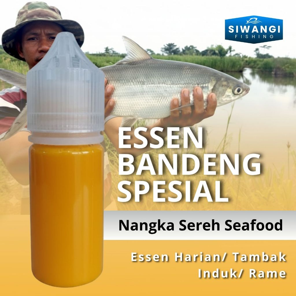 Essen Ikan Bandeng Tambak Super Gacor Cairan Umpan Mancing Induk Dan Rame Khusus Ikan Bandeng