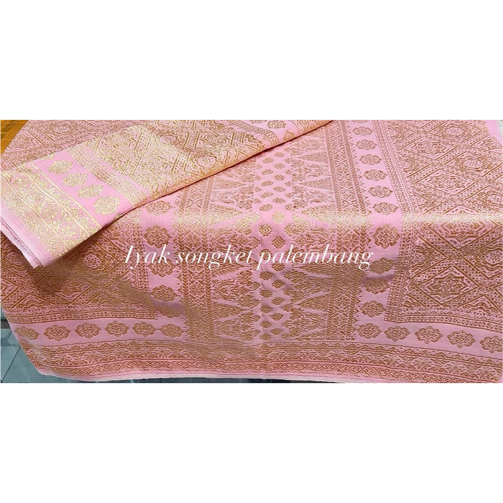 Songket palembang gebeng Peach Ori