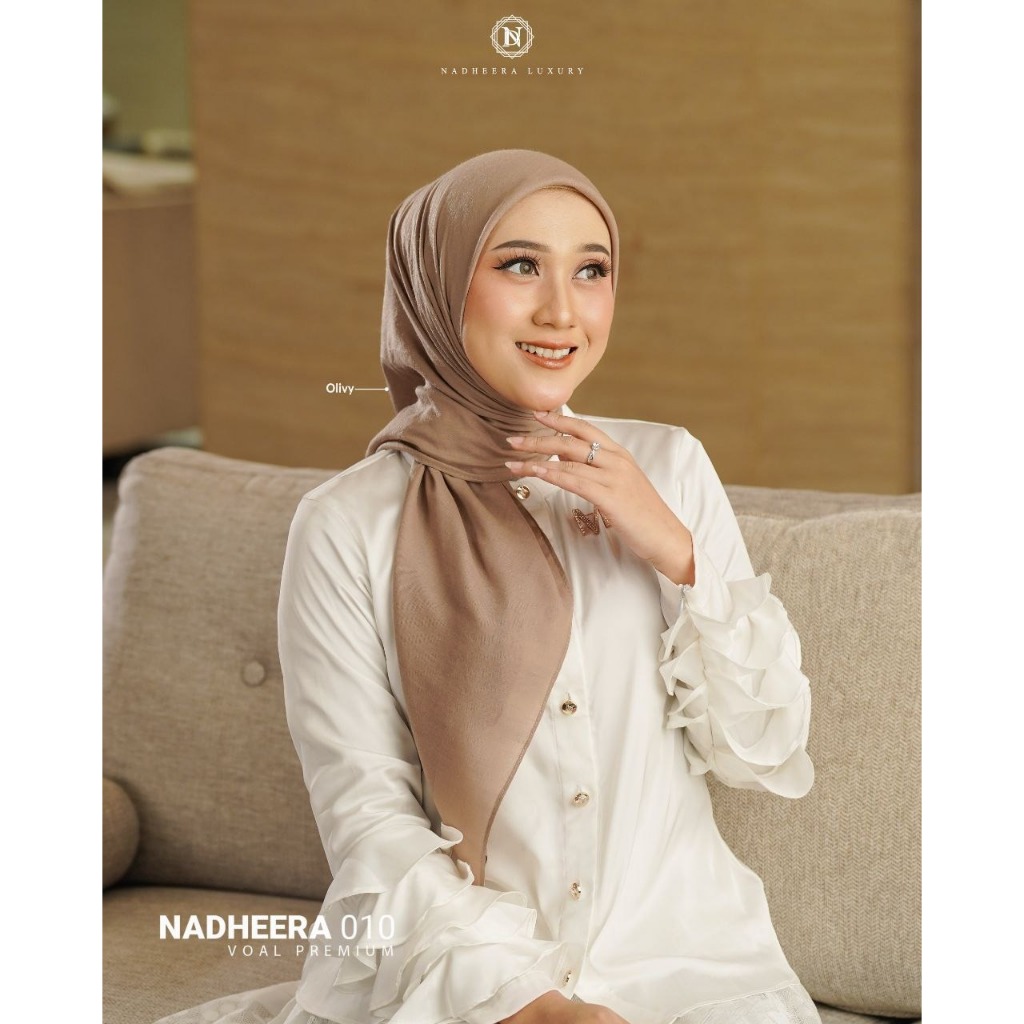 Hijab Polos Nadheera ND 010 Voal Premium