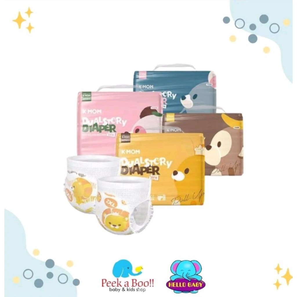 K-MOM Dual Story Diaper / Popok Bayi