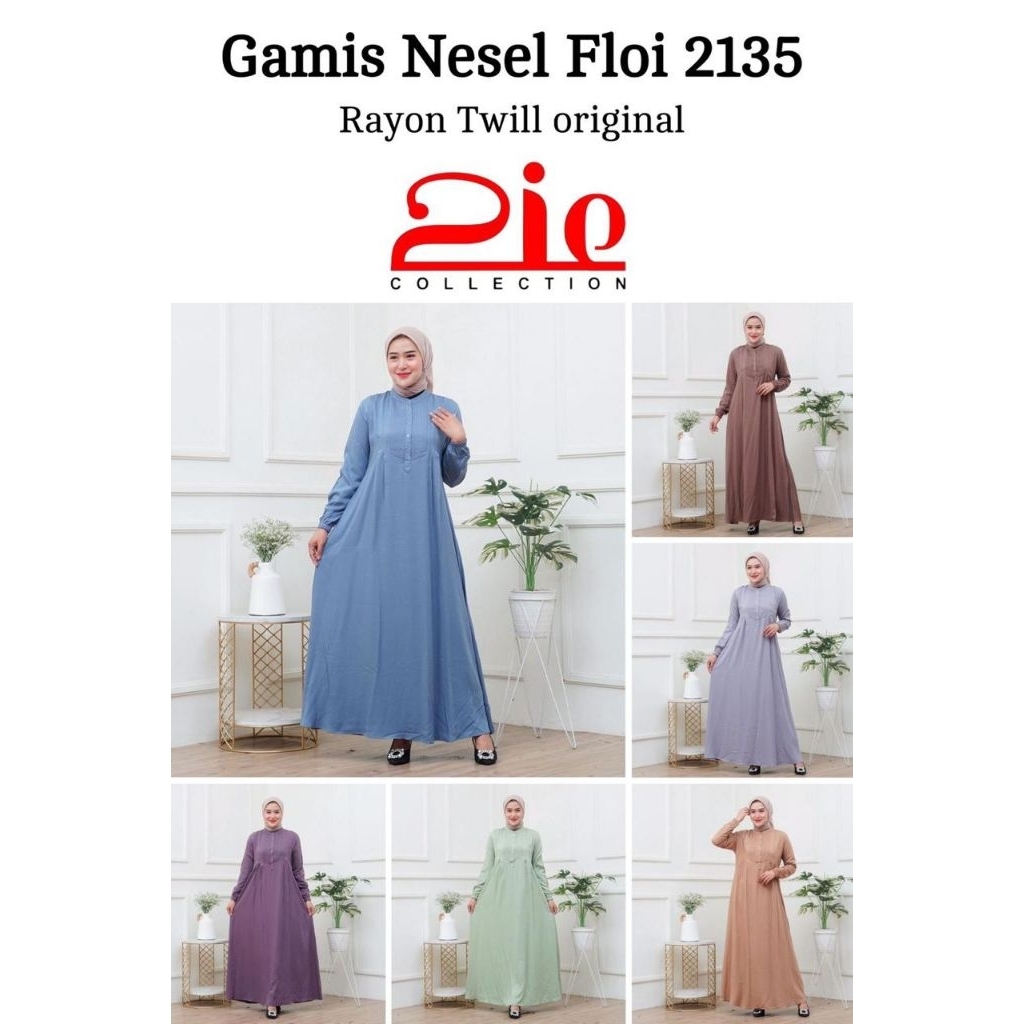 gamis zie nesel maxy rayon