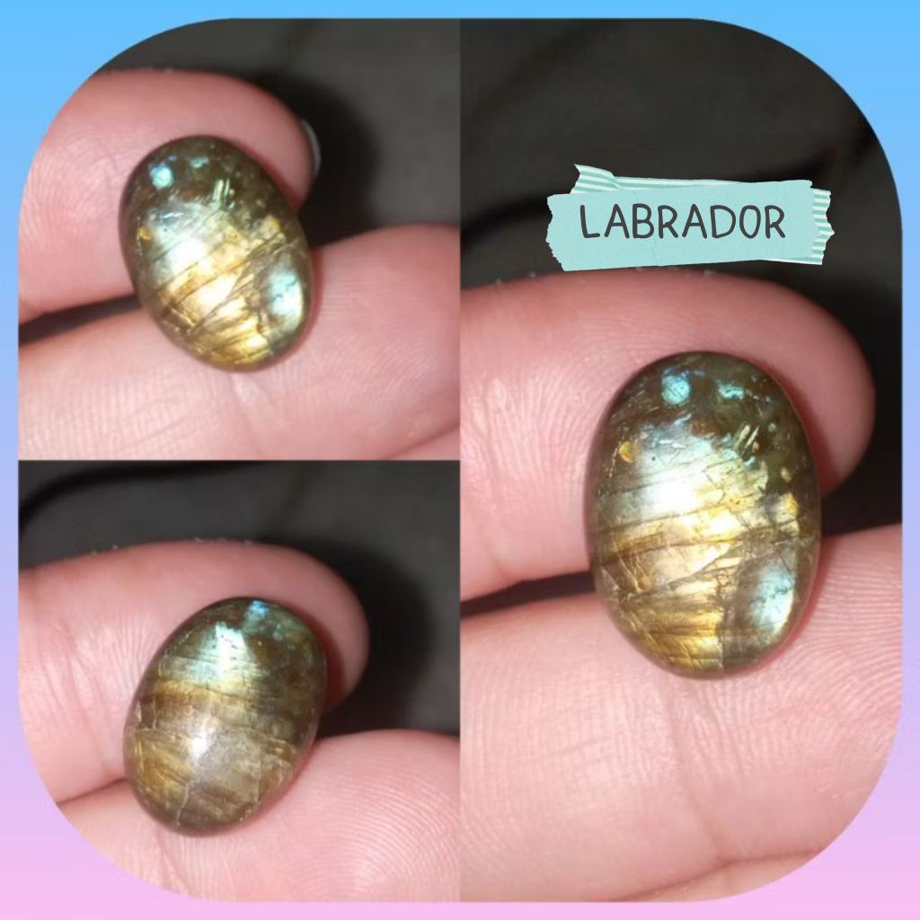 Batu Cincin Labrador Asli Natural