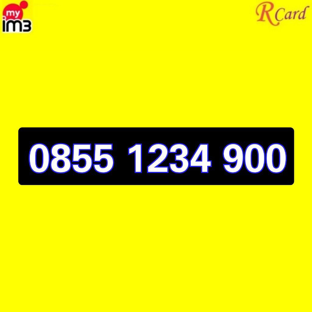 Perdana Nomor Cantik Indosat im3 11 Digit Urut Ratusan 1234 900