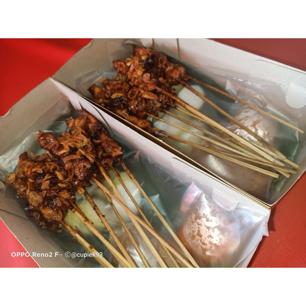 SATE AYAM PACKING BOX KECIL + LONTONG ‼️ HAMPERS SATE DI SETIAP ACARA