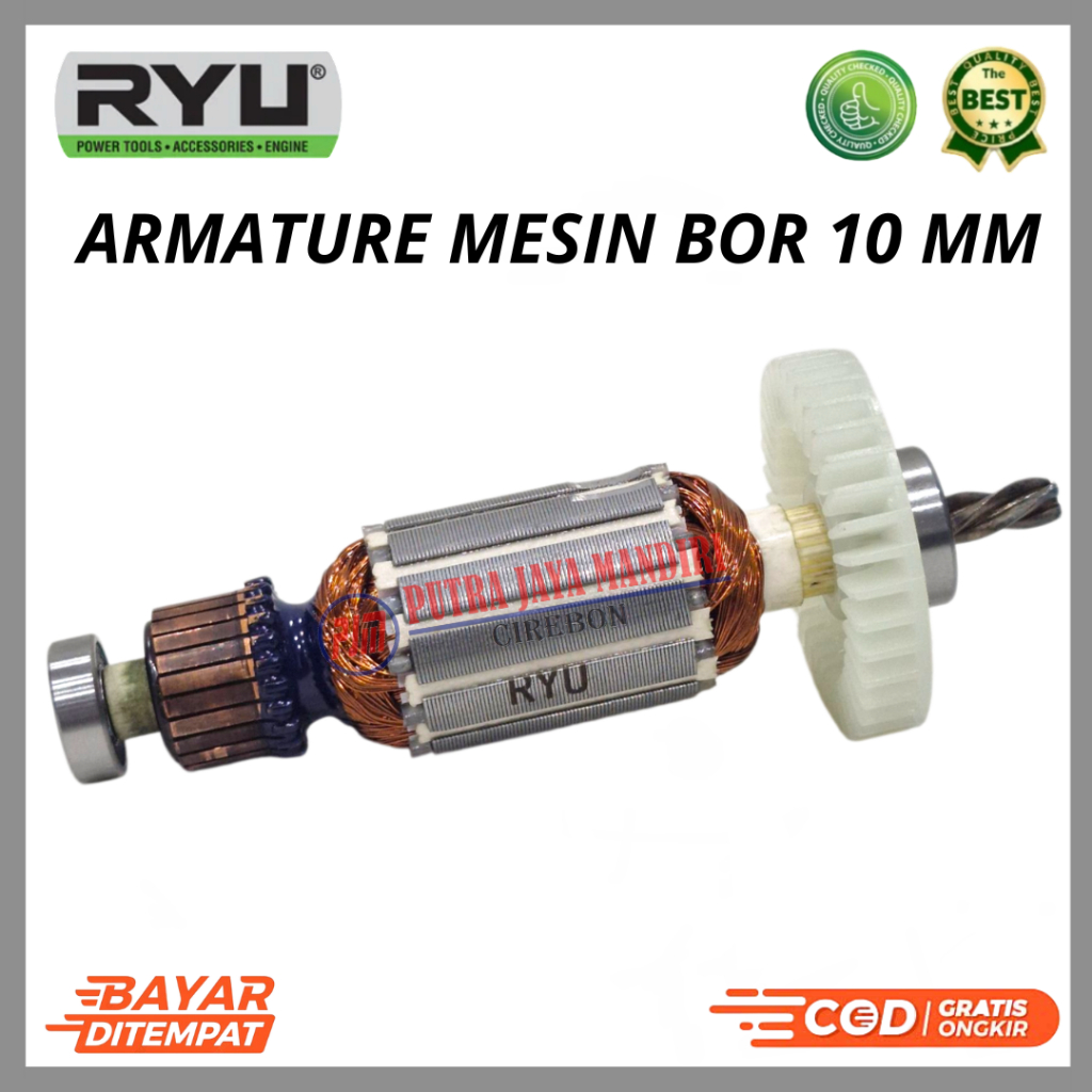 Ryu Armature Mesin Bor 10 mm Angker Mesin Bor 10 Mm Dinamo Bor RDR 10-3 RE