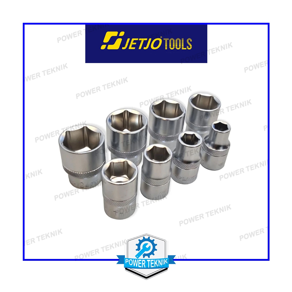 Mata Sock 1/2 DR 6PT 12PT 12 14 18 22 24 29 30 mm JETJO LAKONI Kunci Sok Jetjo Tools