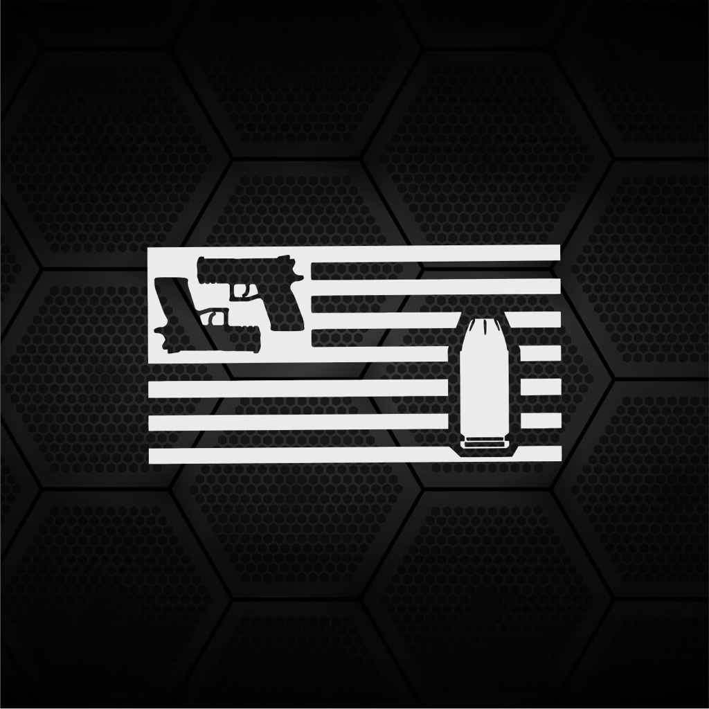 Decal Sticker Hicapa flag bullet  Logo • Stiker Mobil Motor Helm • Hicapa Premium Cutting