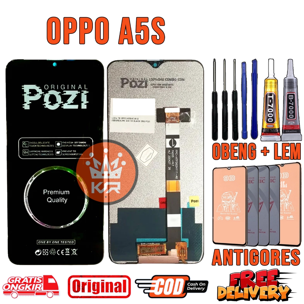 Lcd OPPO A5S POZI ORI Original OEM Quality Lcd Touchscreen Fullset