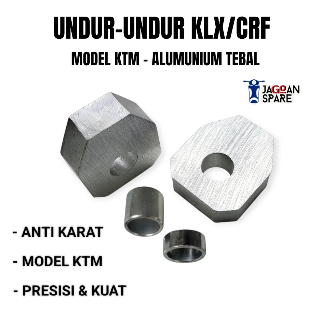 Undur Undur Setelan Rantai KLX / CRF - Chain Adjuster Swing Arm Replika KTM - Aluminium Tebal Presis