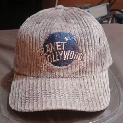 topi vintage Planet Hollywood.Codoray.Cap.Osfm.Official tag lawas.