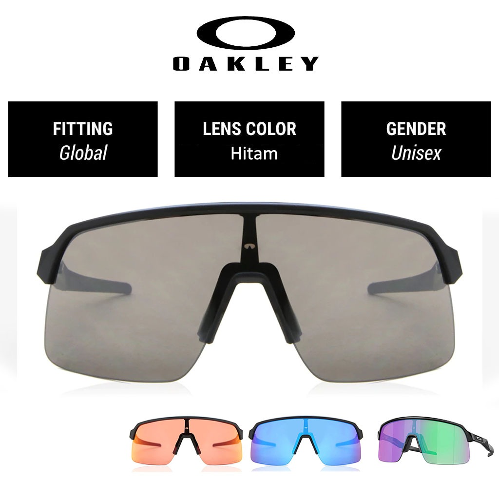 100% Original Kacamata Hitam Oakley Sunglasses Sutro Lite OO9463 Polished Black Pria Wanita
