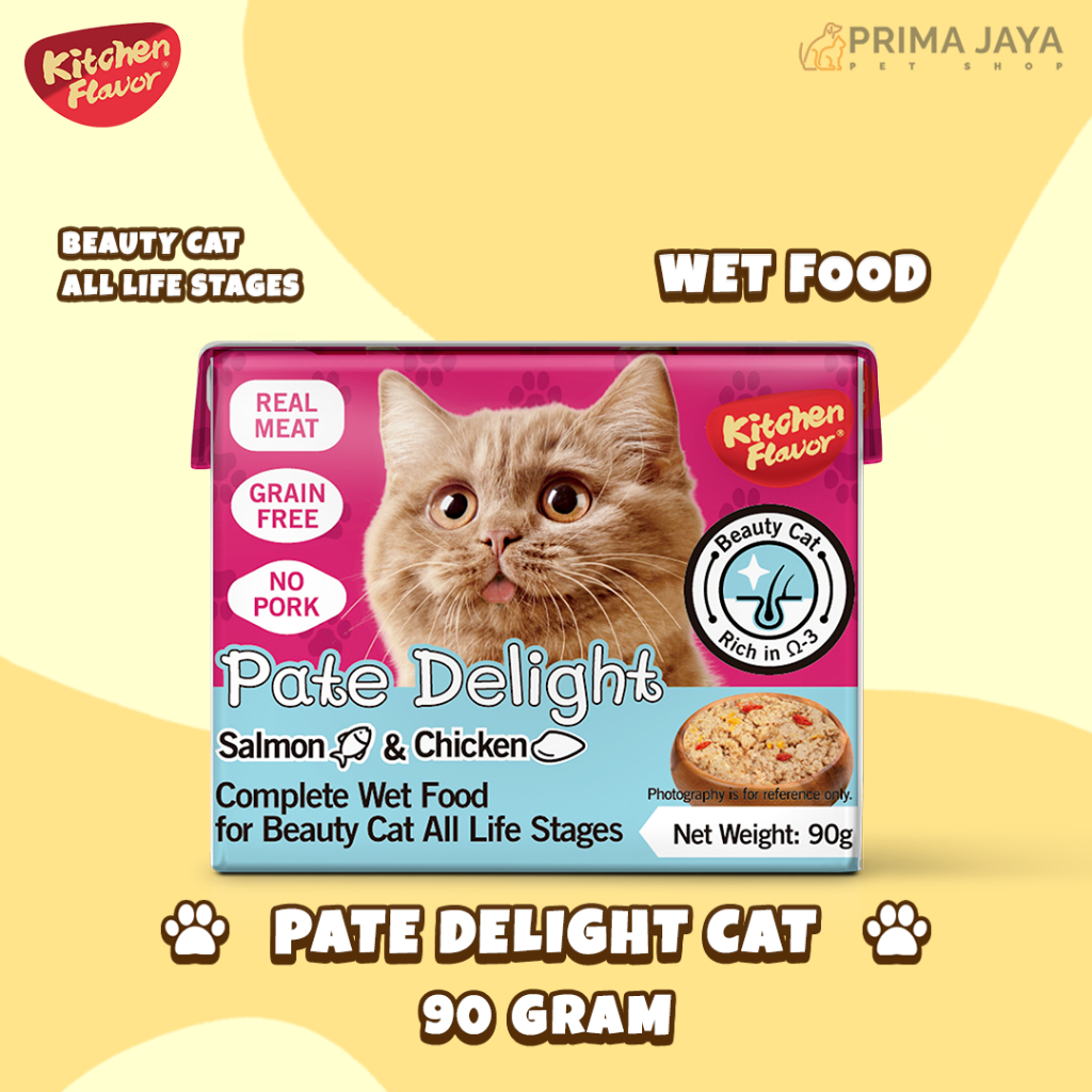 Kitchen Flavor Pate Delight Cat Wet Food 90 Gram | Makanan Kucing