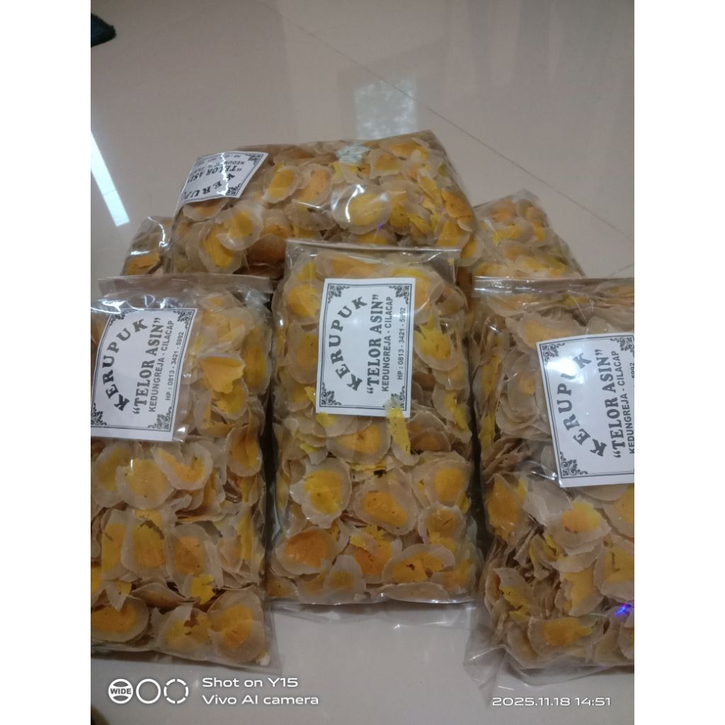 Kerupuk Telor Asin  mentah 'Fajri'