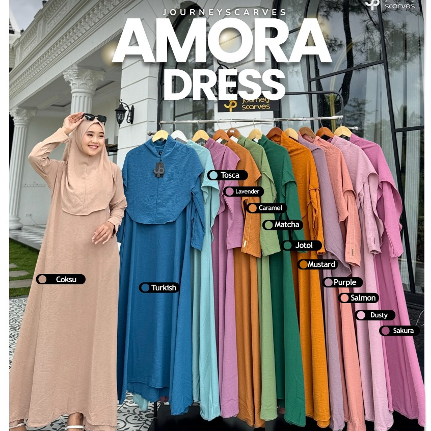 Gamis Journey Amora Set Terbaru Plus Khimar