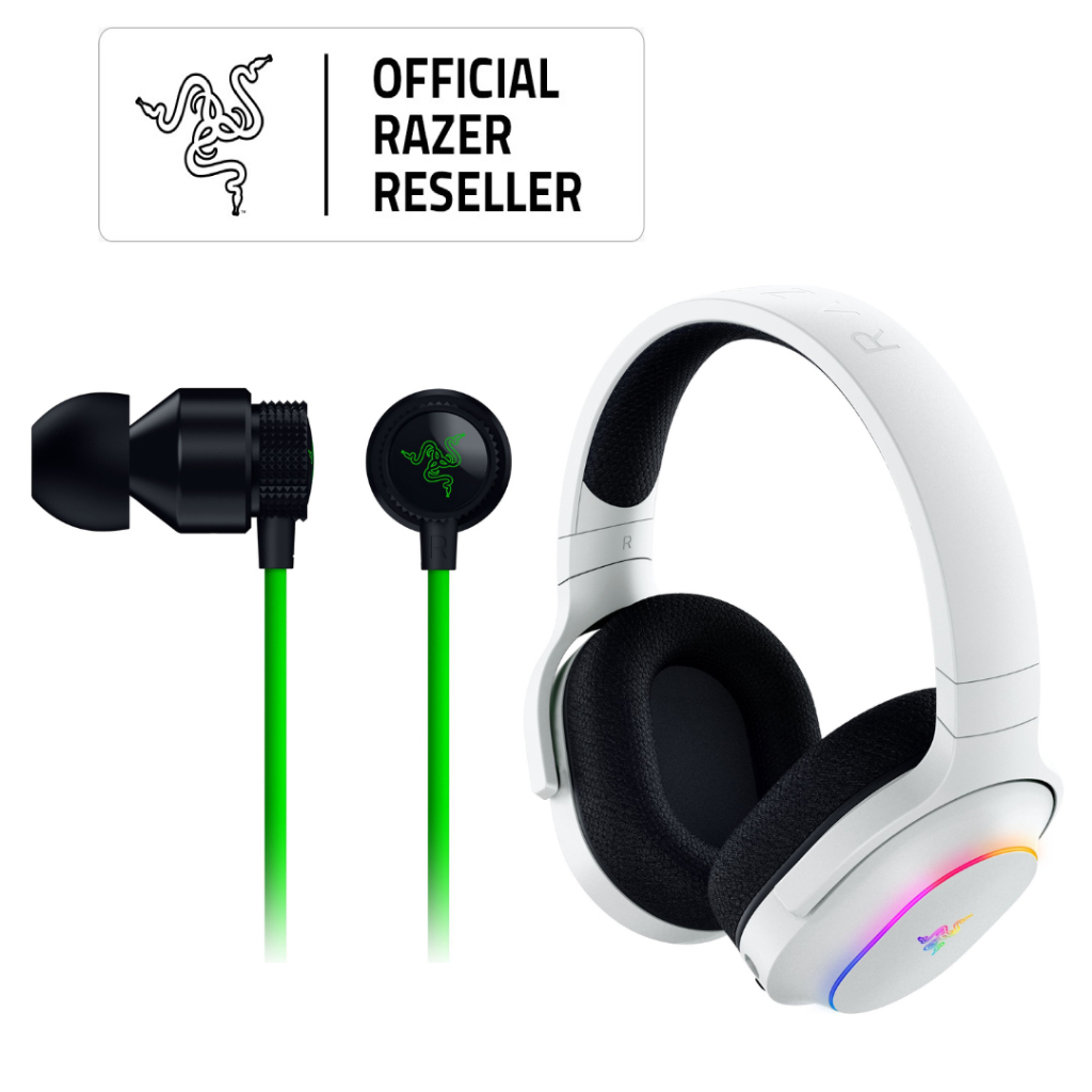 Razer Barracuda X Chroma White + Razer Hammerhead V3 - Gaming Bundle