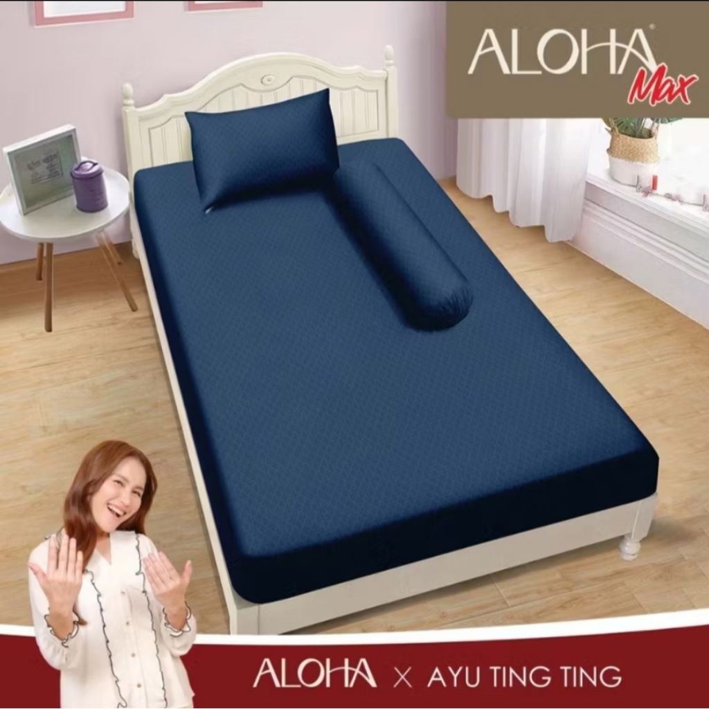 SPREI ALOHA (INTERNAL GROUP) POLOS EMBOSS SINGLE 100X200 T25 - NAVY