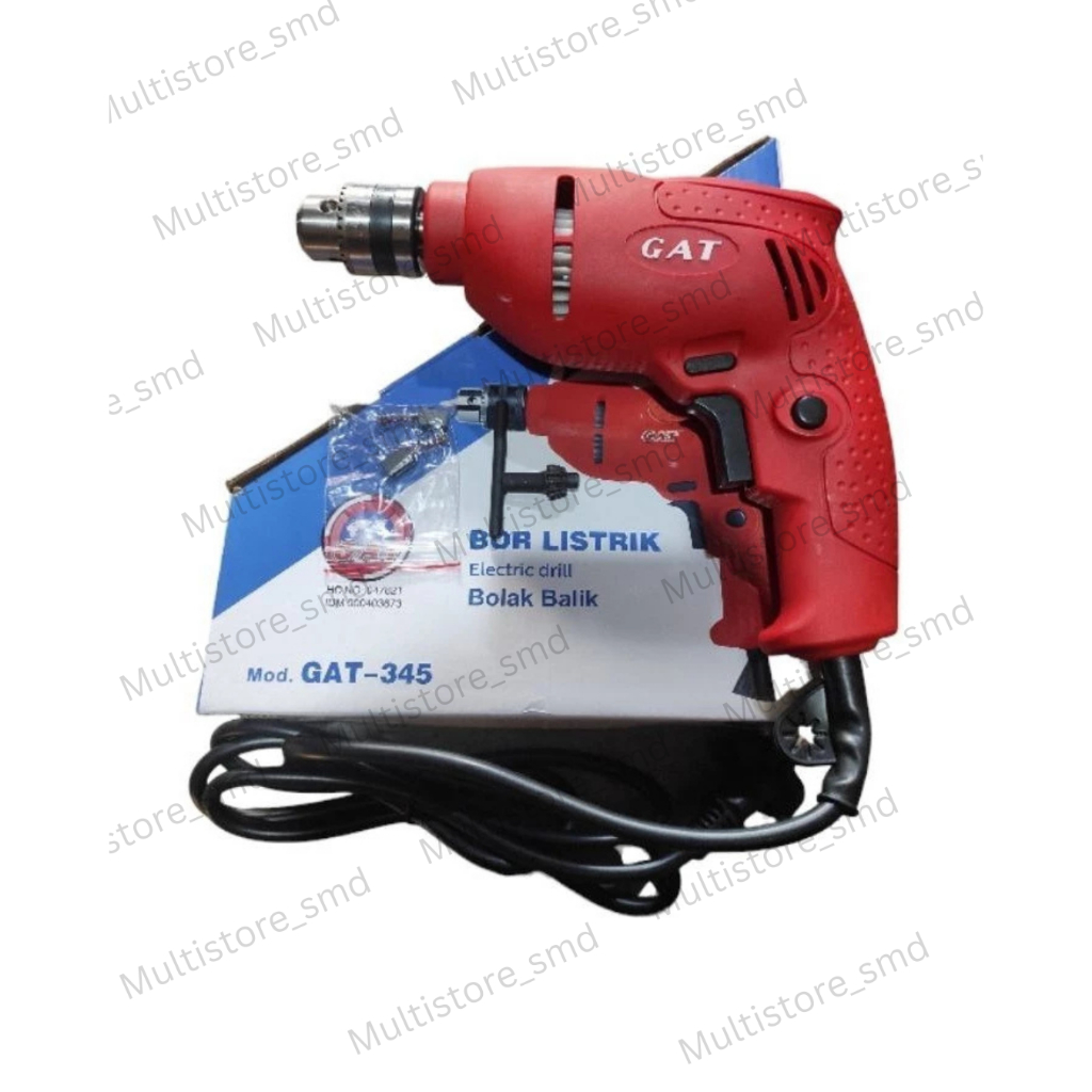 GAT 345 Mesin Bor Listrik Gat10mm Putaran Kanan Kiri / Bor Bolak-Balik