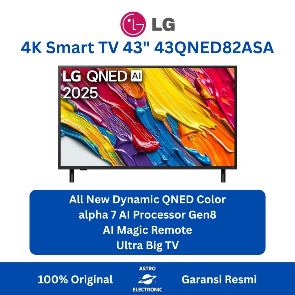 LG 43QNED82 / 43QNED82ASA 4K SMART TV 43 Inch