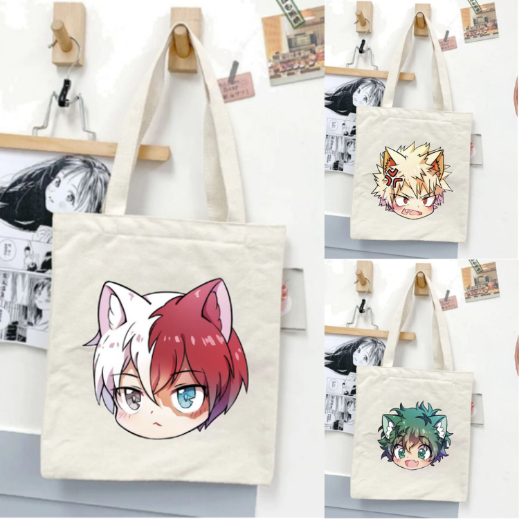 [Premium] Tote Bag Boku no Hero Academia Todoroki Bakugo Midoriya Tas Jinjing Kuliah