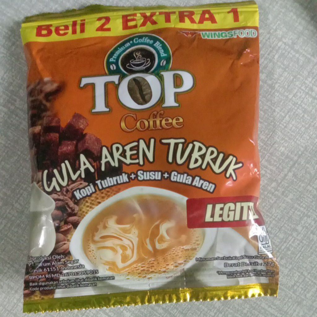 Top Coffee Gula Aren tubruk