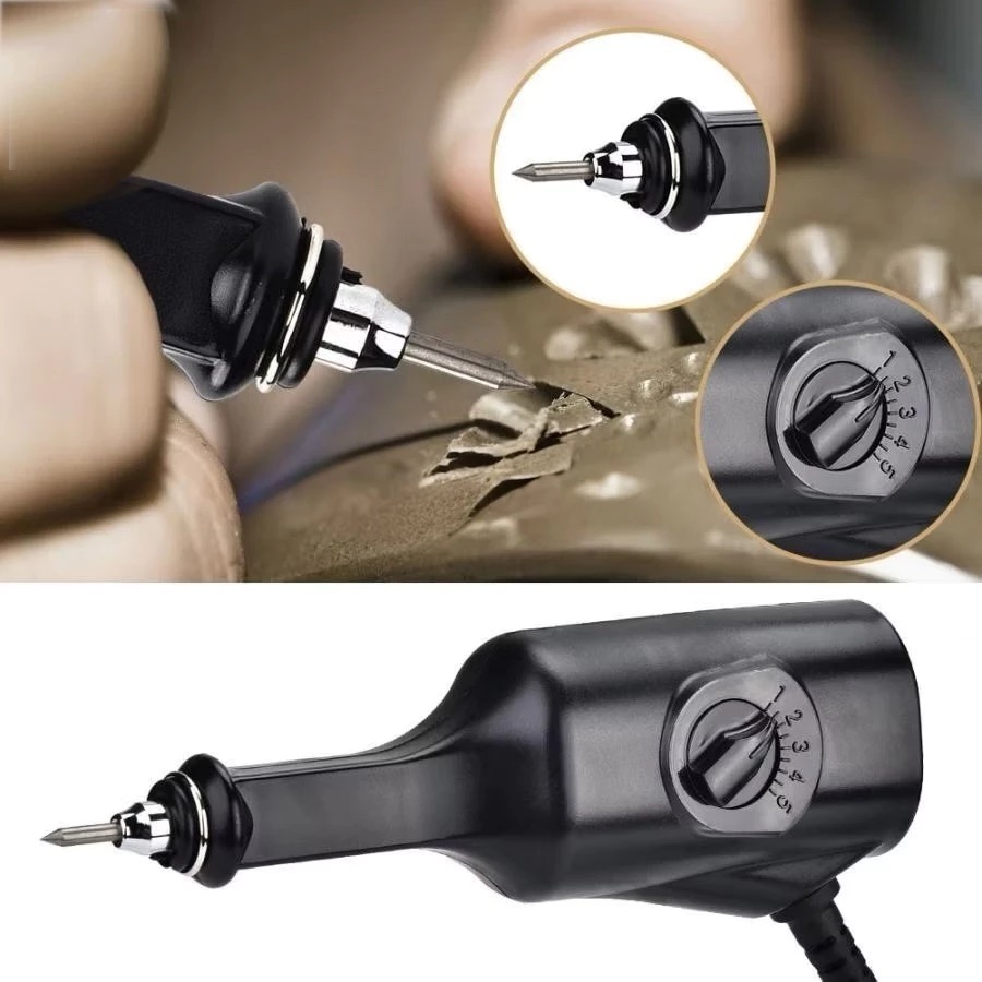 Mesin Ukir Listrik Electric Carving Engraving Pen Pulpen Ukir Listrik Alat Grafir Serbaguna untuk Ka