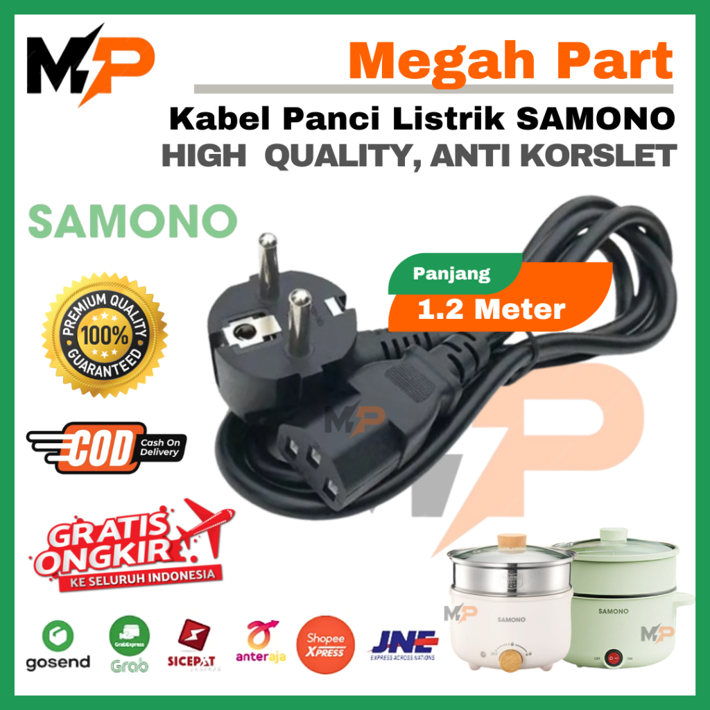 KABEL LISTRIK PANCI LISTRIK SAMONO HIGH QUALITY ANTI KORSLET | COK KABEL PANCI PORTABLE SAMONO | KAB