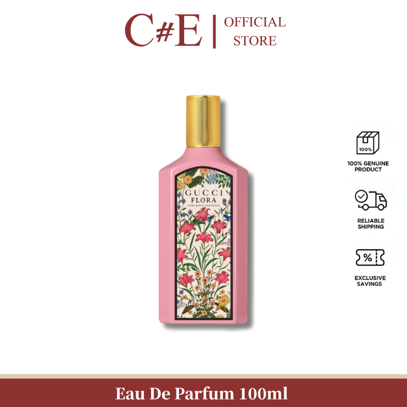 Parfum Wanita Gucci Flora Gorgeous Cardenia Pink FLOWER NEW Eau De Parfum EDP 100ml