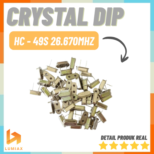 Crystal Dip 49S 26.670Mhz 26,670Mhz 26.670 Mhz 26,670 Mhz