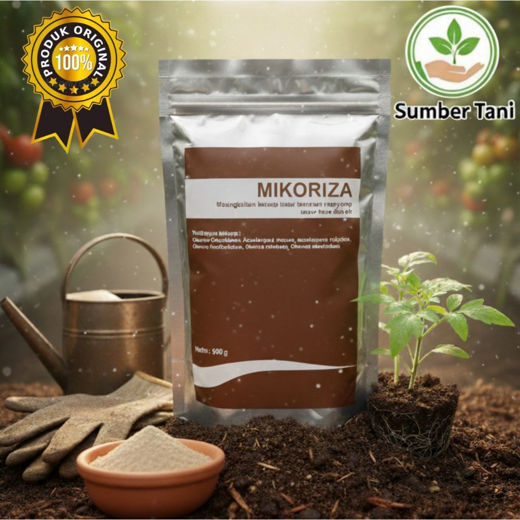 Pupuk Hayati Mikoriza 500gr | Pupuk Mikoriza Akar Lebat Tanaman Sehat