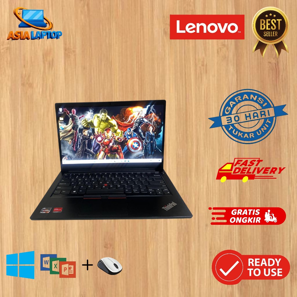 Lenovo Thinkpad E14 Ryzen 5/7 RAM 16GB SSD 256 Bergaransi | Original