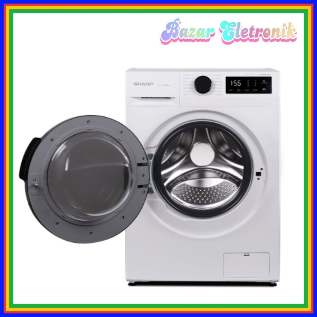 MESIN CUCI SHARP ESFL 1270 MWX / MESIN CUCI SHARP 1270 FRONT / MESIN CUCI FRONT LOADING