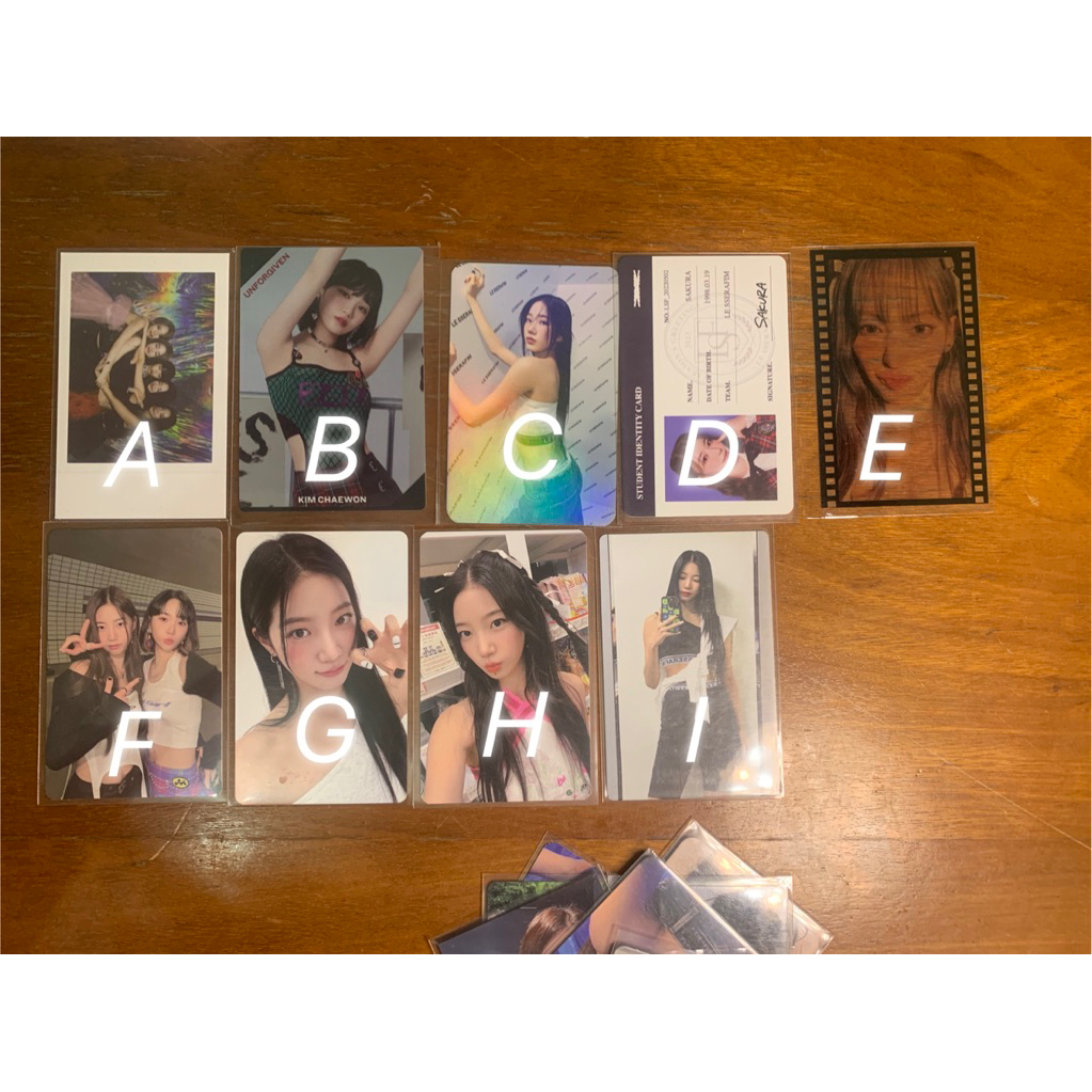 jual pc lesserafim chaewon sakura yunjin kazuha eunchae ina