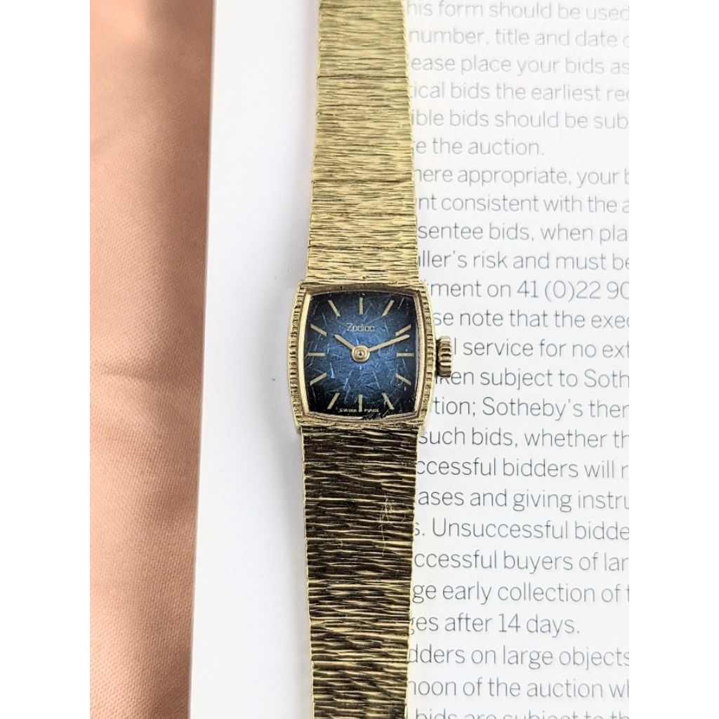 Jam Tangan Zodiac Vintage Swiss Made Manual Winding, Fashion Ladies Watch