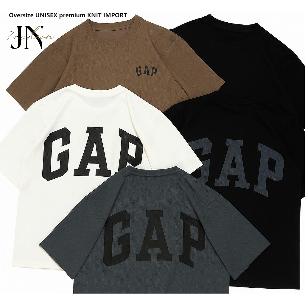 Kaos Oversize Premium GAP - FREEDOM THEORY knit import T-Shirt Oversize Keren - JN-FASHION