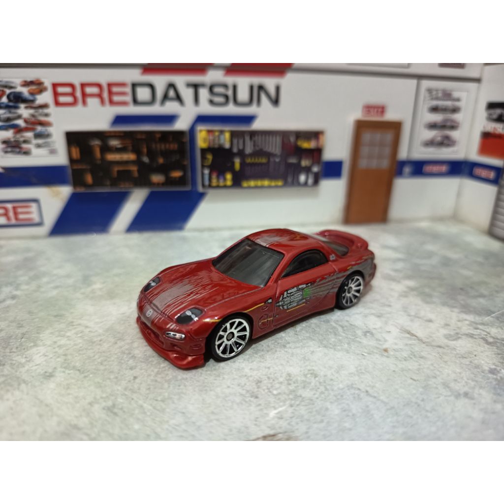 hotwheels 95 mazda rx7 fast furious loose