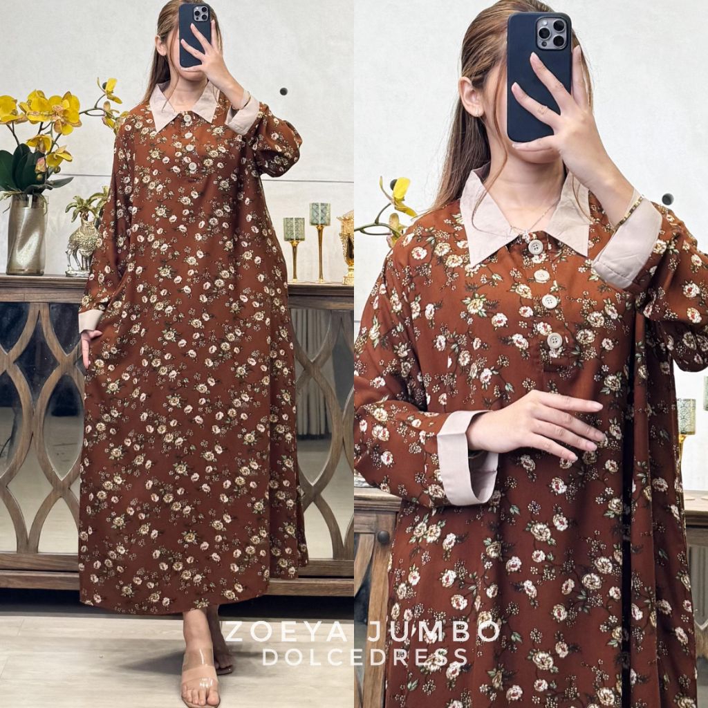ZOEYA JUMBO KATUN RAYON DOLCE DRESS