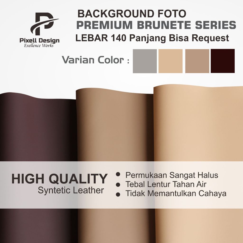 High Quality Background Foto Brunette Series Lebar 140 cm / Alas Foto Studio Waterproof