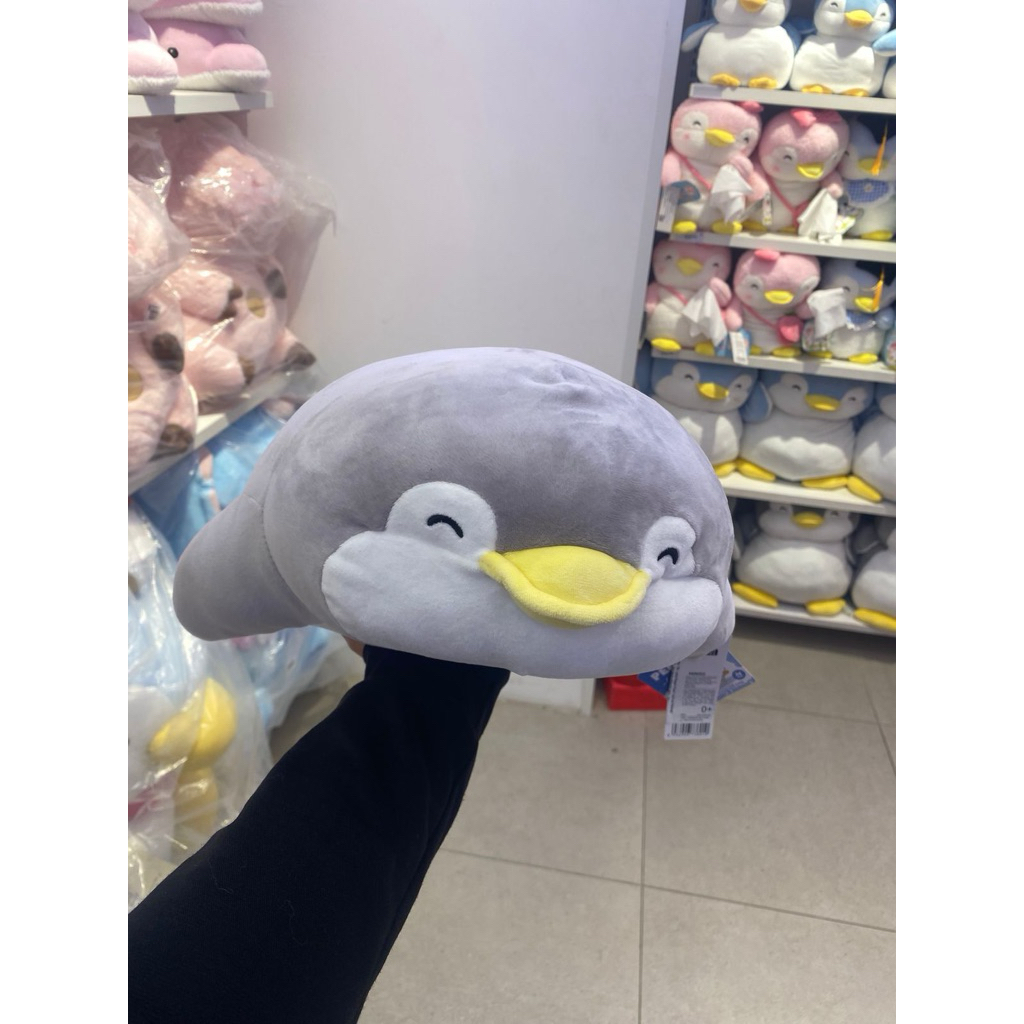 Miniso - Lying Penguin Plush Toy 19inch (Gray Penman)