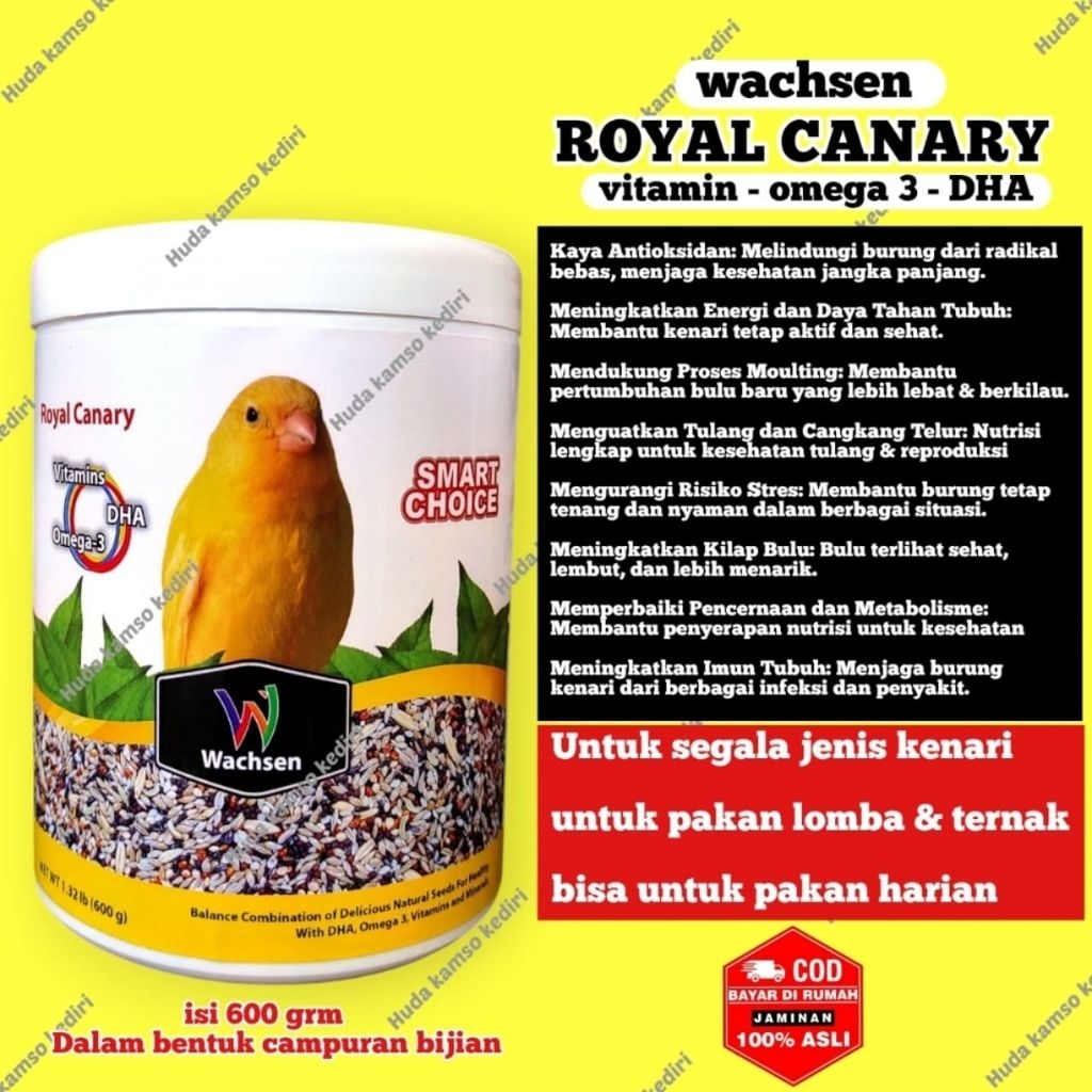 WACHSEN ROYAL CANARY 600gr PAKAN BURUNG KENARI BIJIAN KENARI IMPORT